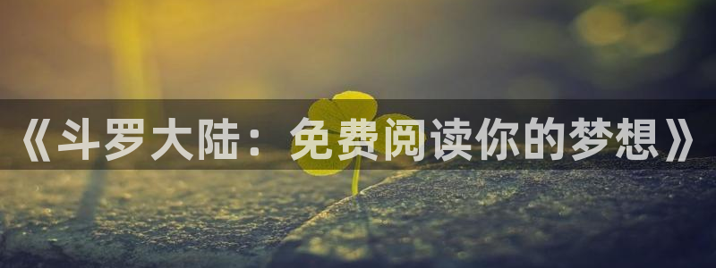 樱花风车漫画网专注动漫：《斗罗大陆：免费阅读你的梦想》